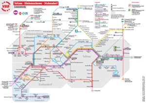 Liniennetzplan für Teltow, Kleinmachnow und Stahnsdorf