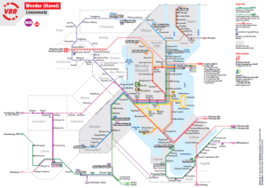 Liniennetzplan für Werder